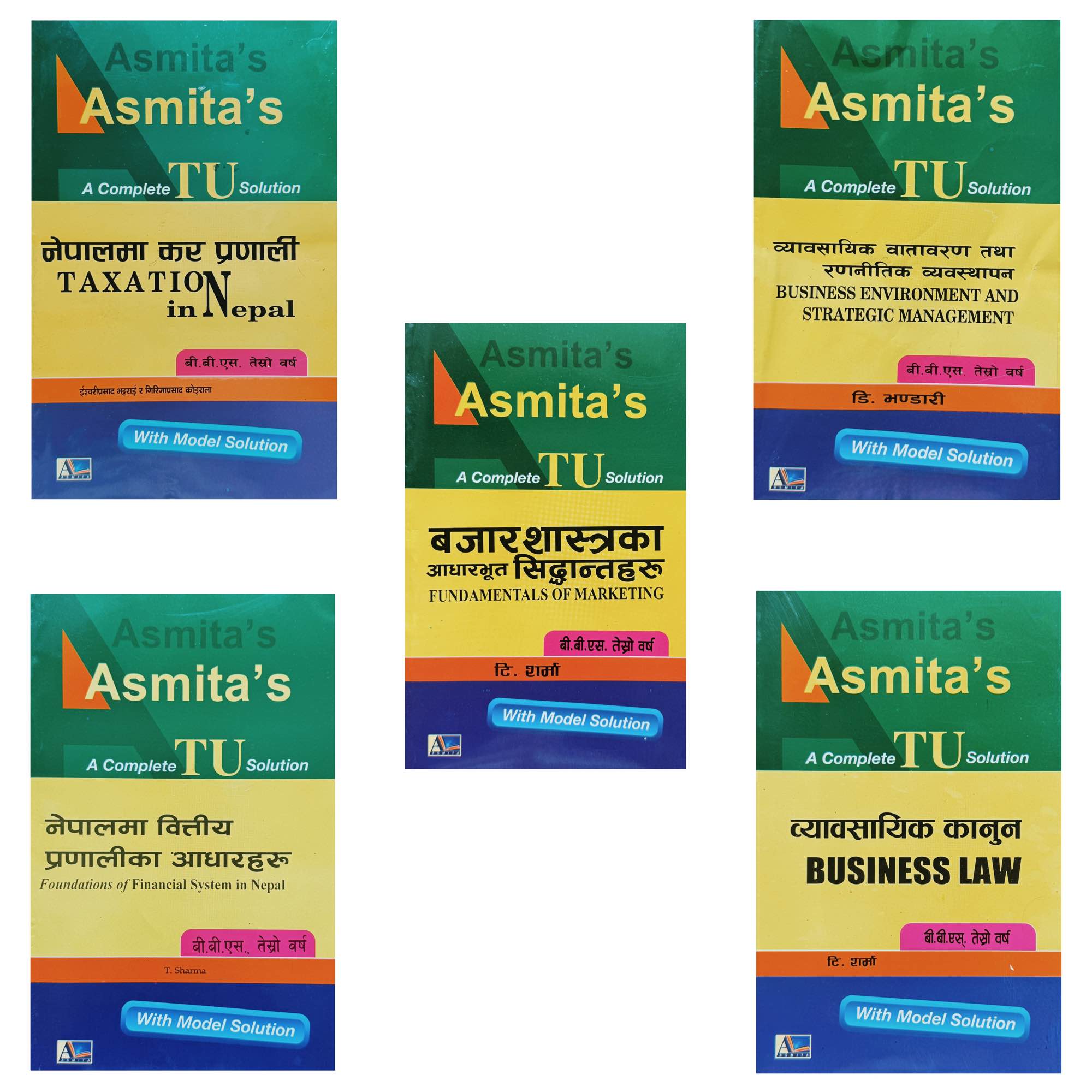 Asmita's BBS 3rd Year TU Solution All 5 Subjects New Edition 2083
