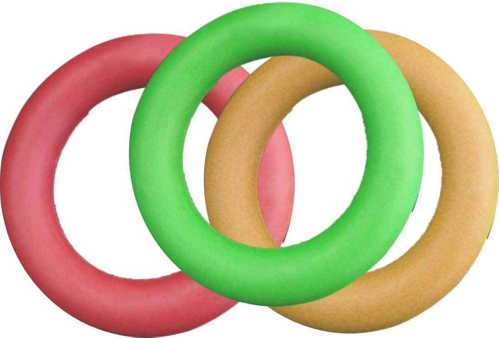 Outdoor Play Tennikoit Ring Rubber Flying Ring For Kids - Multicolor