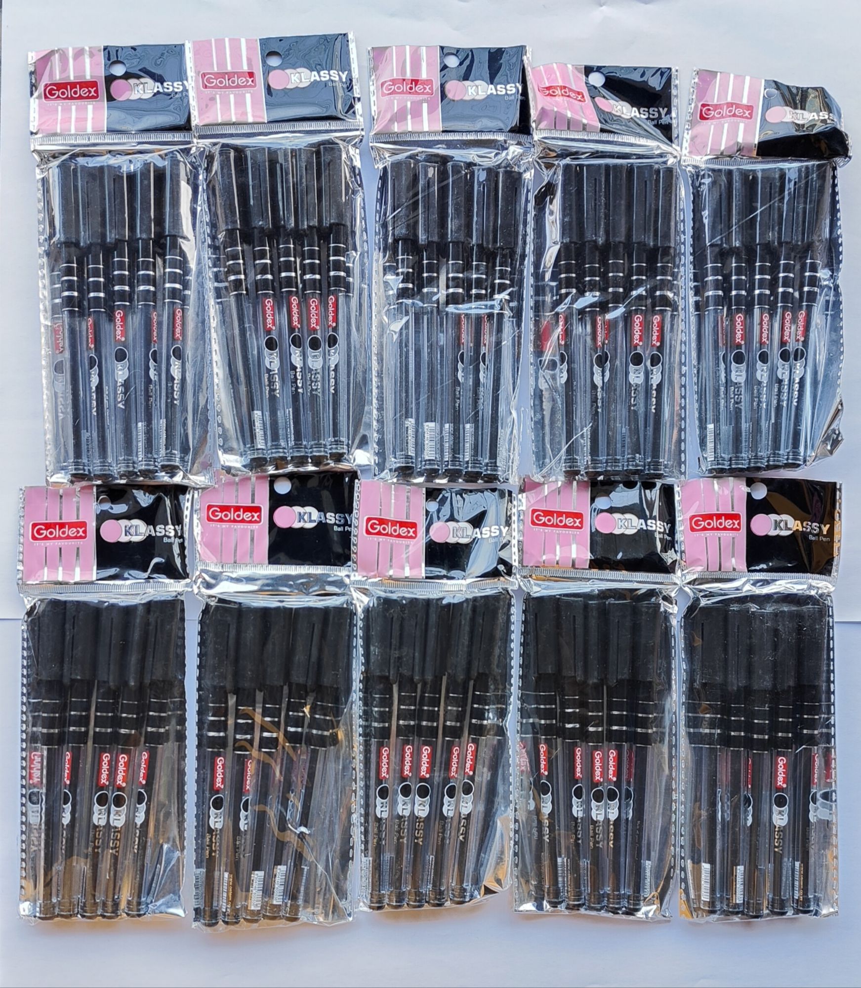 Goldex Klassy Ball Pen Set 50 Pieces - Black