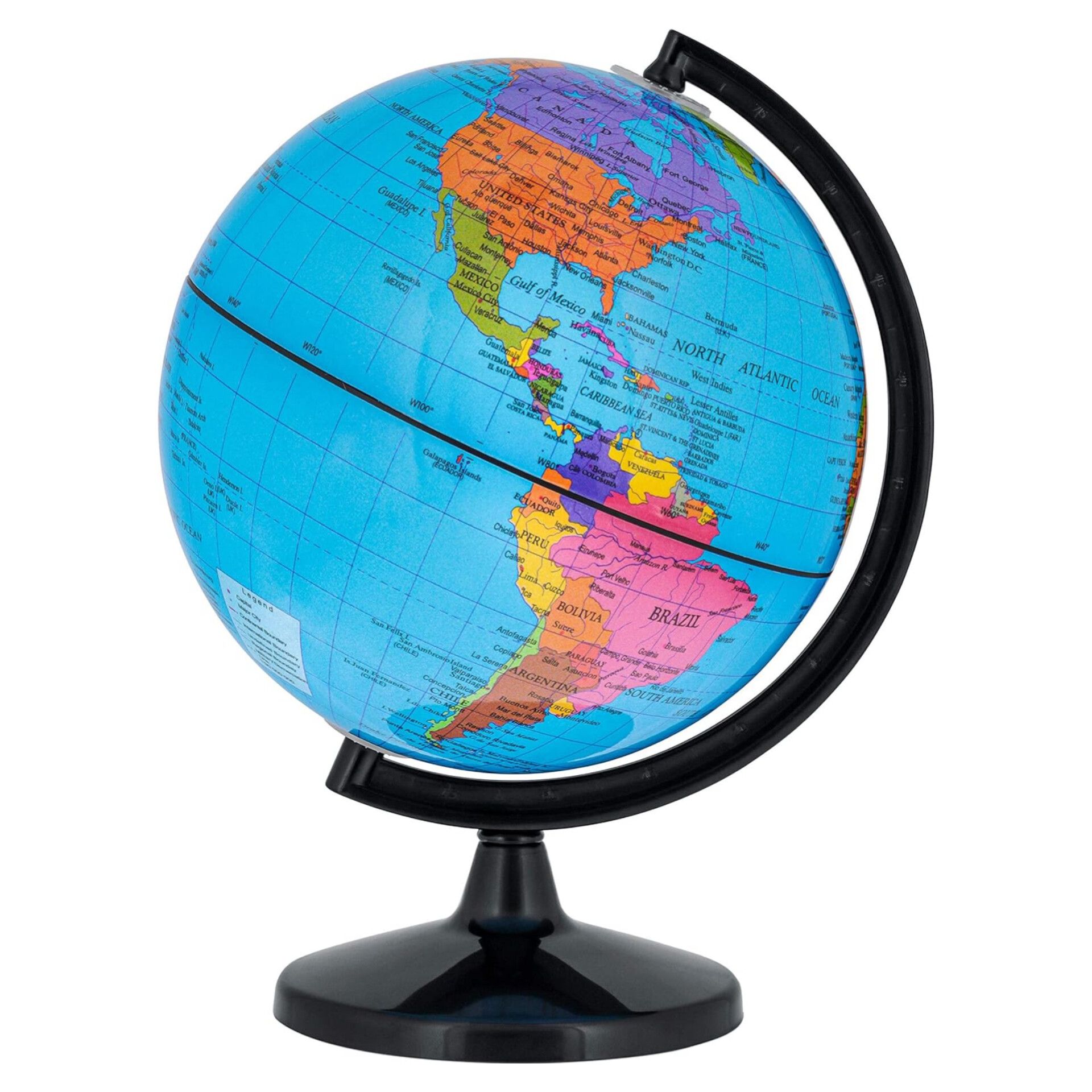 Good Quality Laminated Globe 20.3cm Size - Multicolor