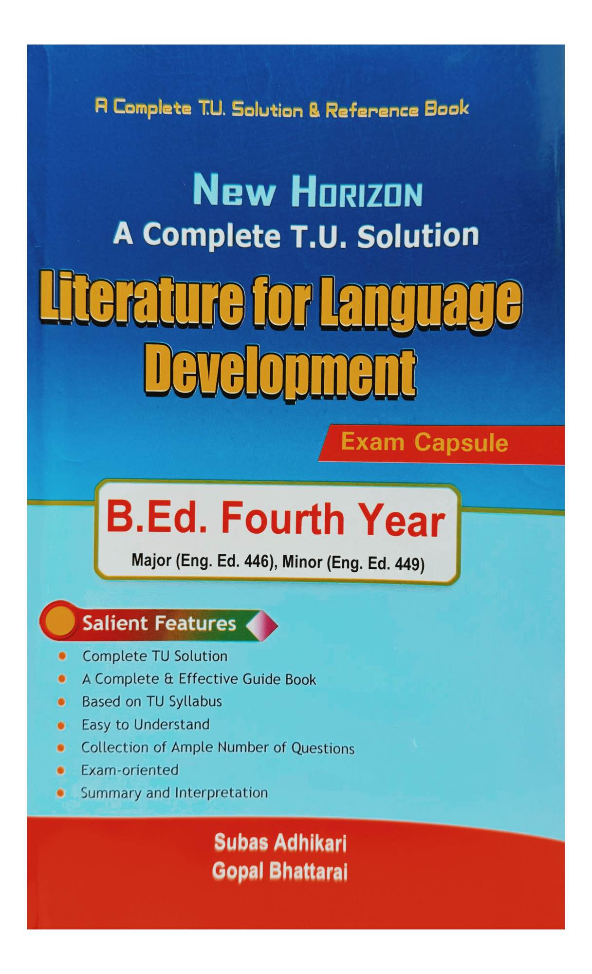 Literature For Language Development Solution For B.Ed 4th Year