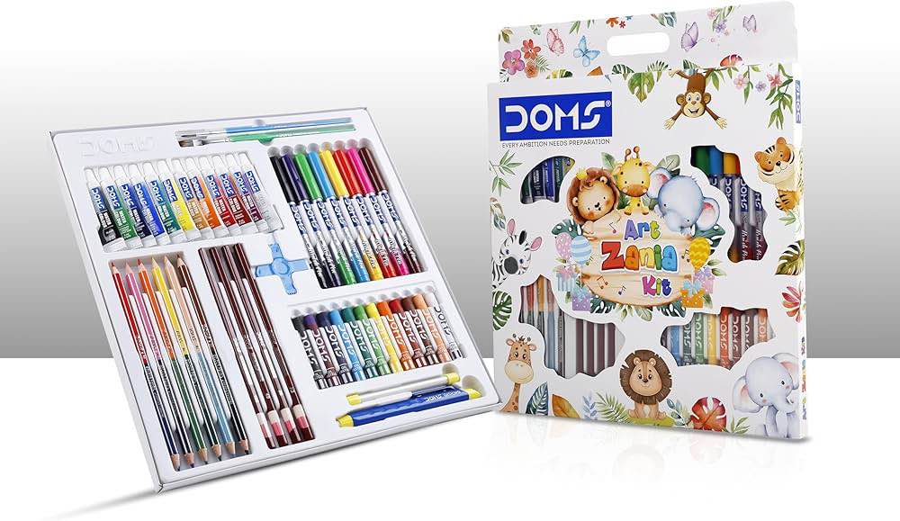 Doms Art Zania Kit – 8 Artist Items Gift Set - Multicolor