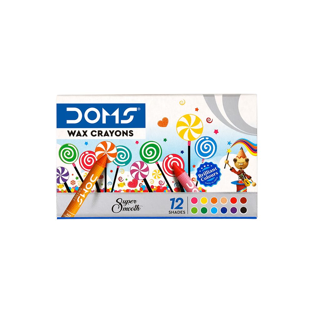 DOMS Wax Crayons Colour - Multicolor