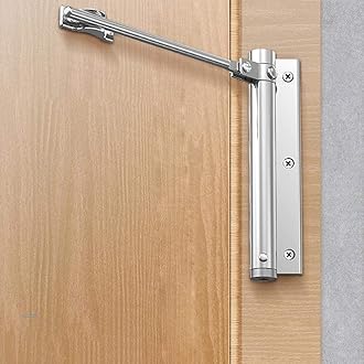 Automatic Adjustable Door Closer For Home And Office Doors - Silver