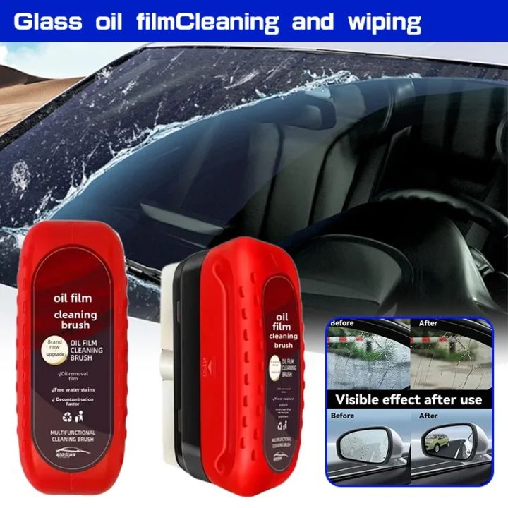 Automotive Windshield Oil Film Cleaner Brush For Car Glass Cleaning 