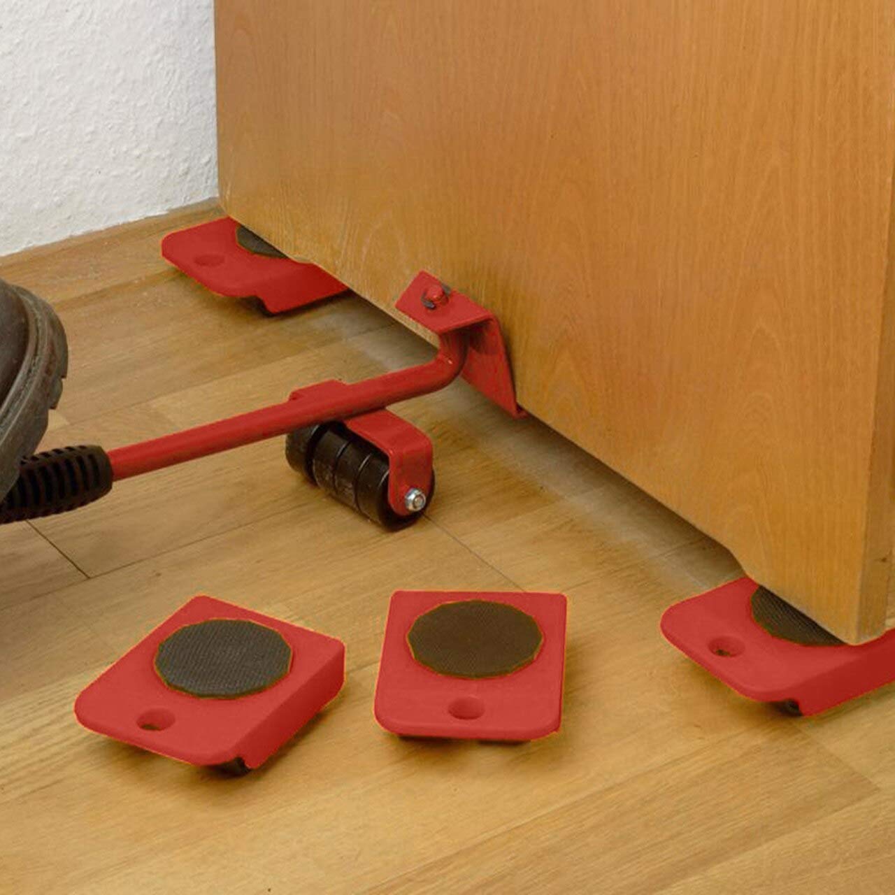 Heavy Duty Furniture Lifter And Moving Roller Tool Set - Multicolor