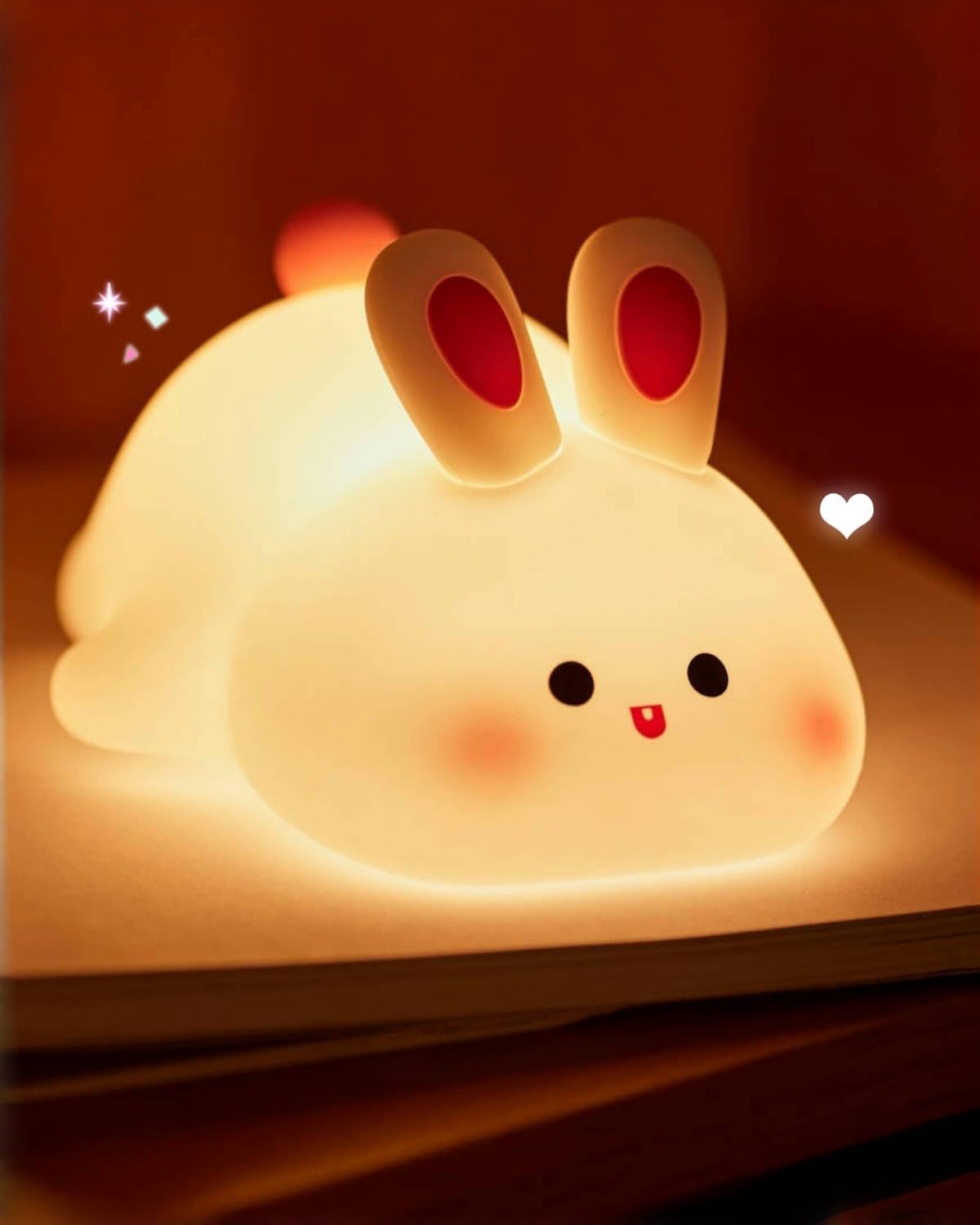 Rabbit Silicone LED Night Light Bunny Lamp - Multicolor