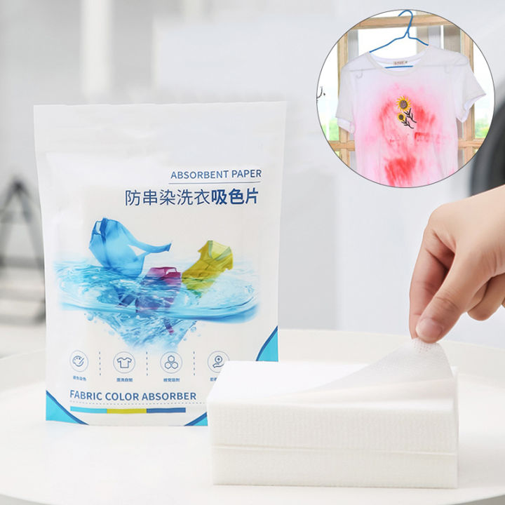 50pcs Color Absorbing Laundry Sheets For Washing Machine - Multicolor
