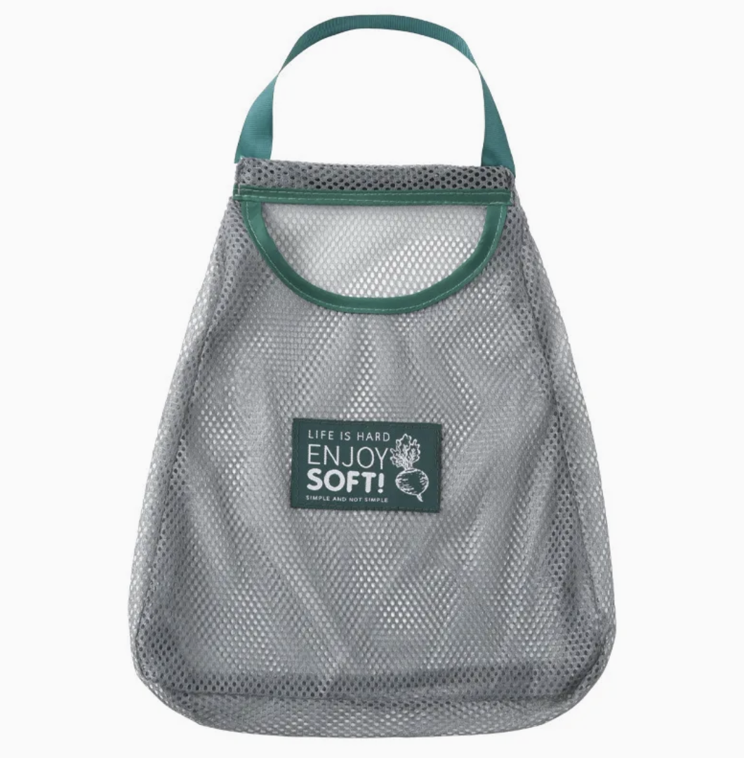Reusable Mesh Hanging Storage Bag For Fruits And Vegetables - Large/Small