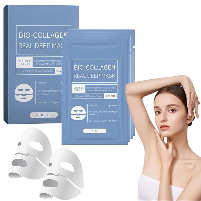 Shefave Korean Organic Collagen Deep Repair Face Mask 4 Piece Set 