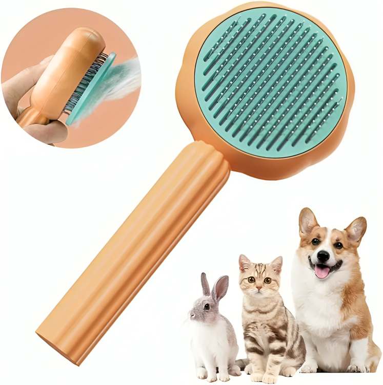 Self Cleaning Automatic Pet Grooming Brush For Dogs And Cats 