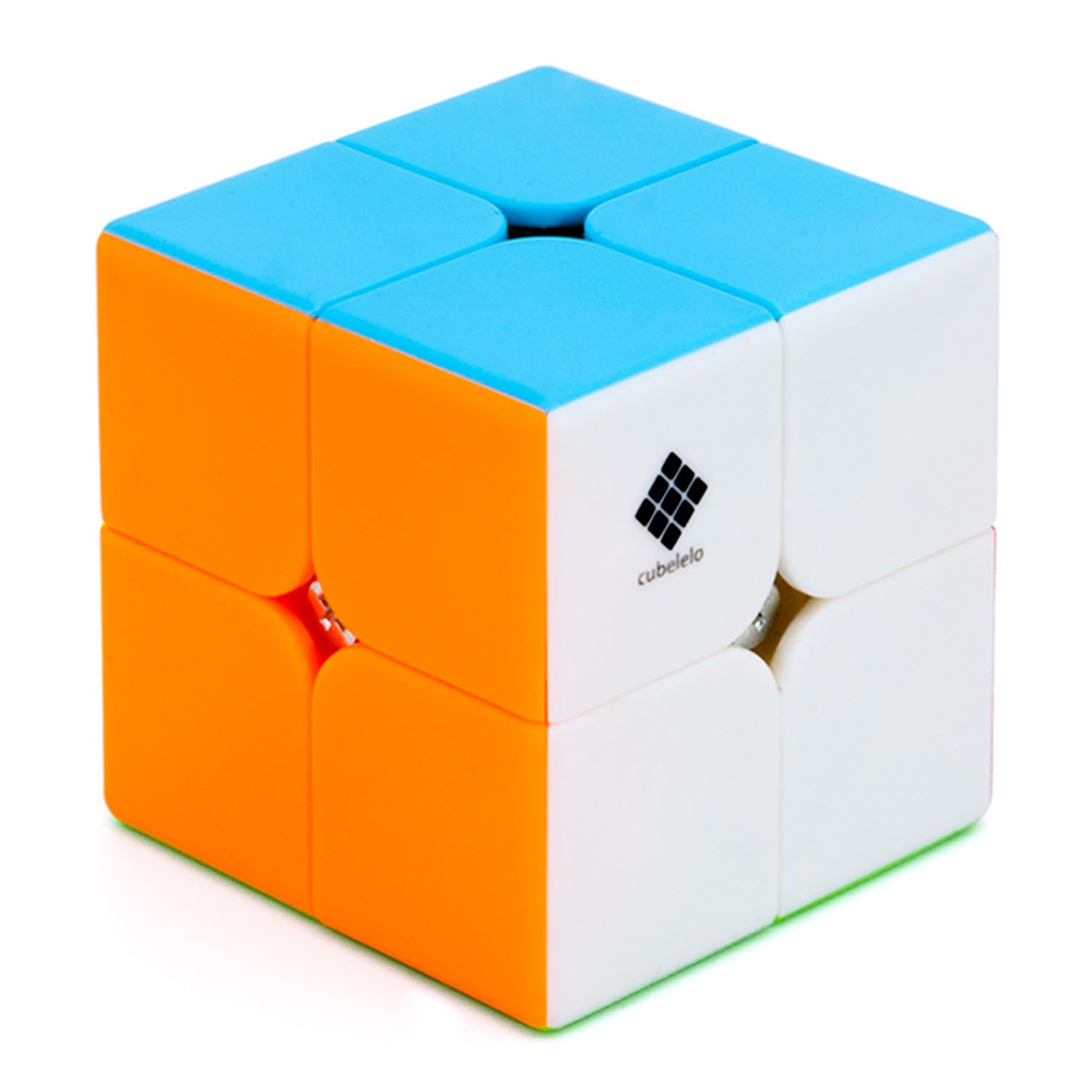 2x2 Stickerless Magic Speed Cube Brain Teaser Puzzle For Kids And Adults