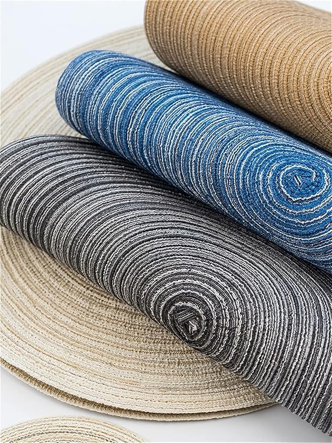 Round Washable Heat Resistant Placemat For Dining Table - Multicolor