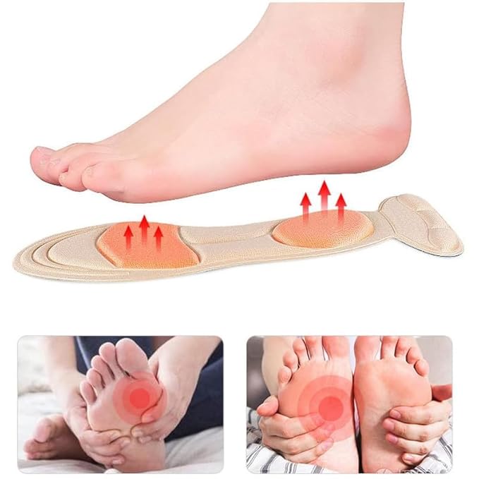 Arch Support Shoe Insoles For Men And Women Comfortable Inserts - Multicolor