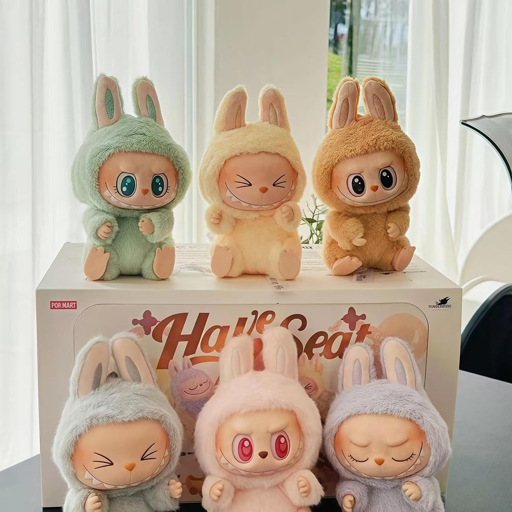 Labubu Character Collectible Doll Toy Random Design Figure - Multicolor
