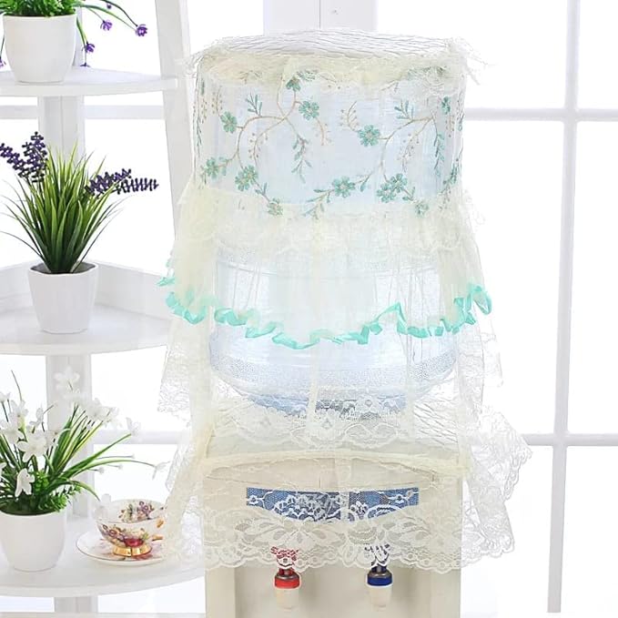 Pastoral Water Dispenser Cover With Dust Protector - Multicolor