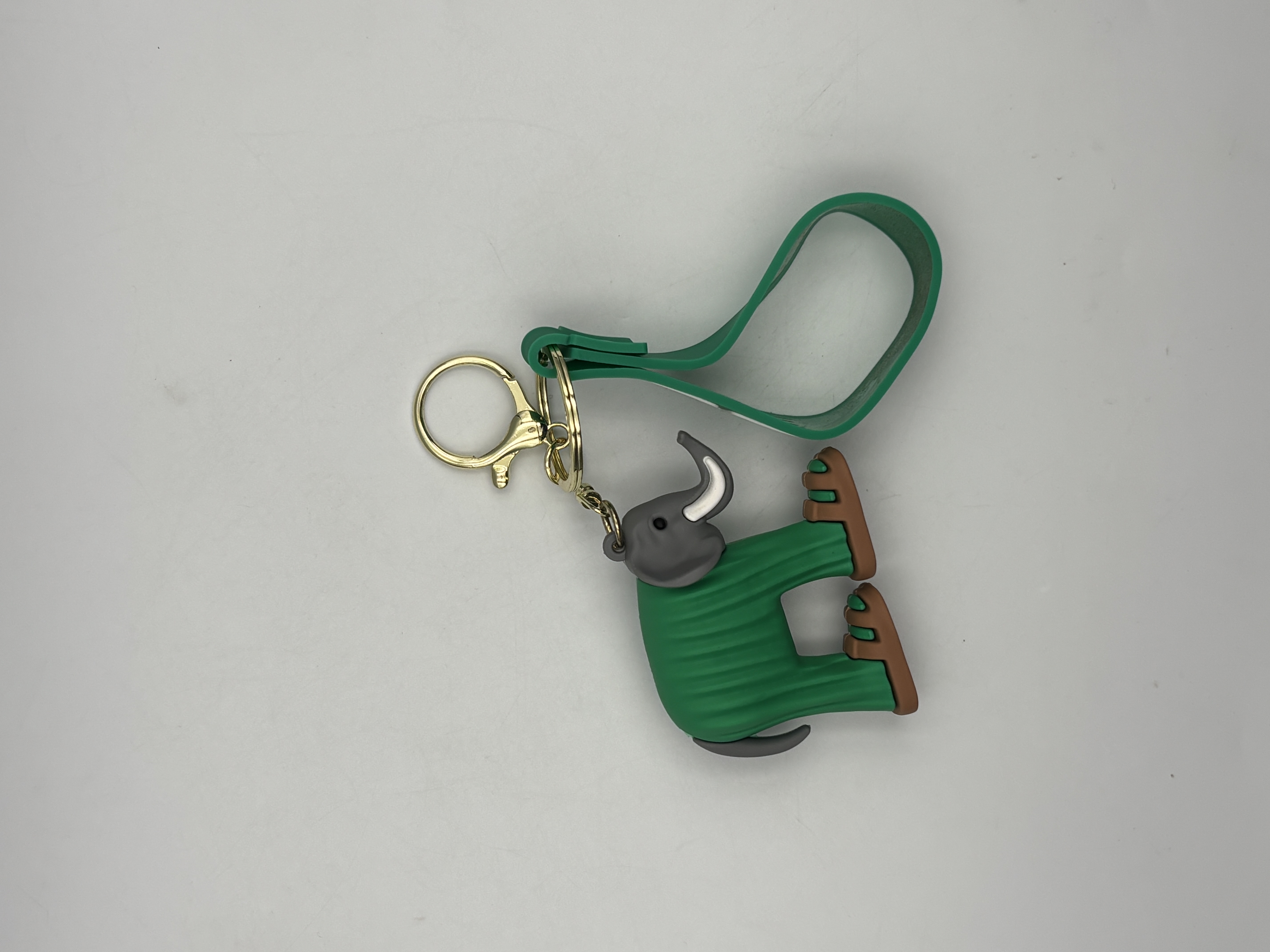 Cute Mini Elephant Rubber Keychain – Kawaii Bag Charm
