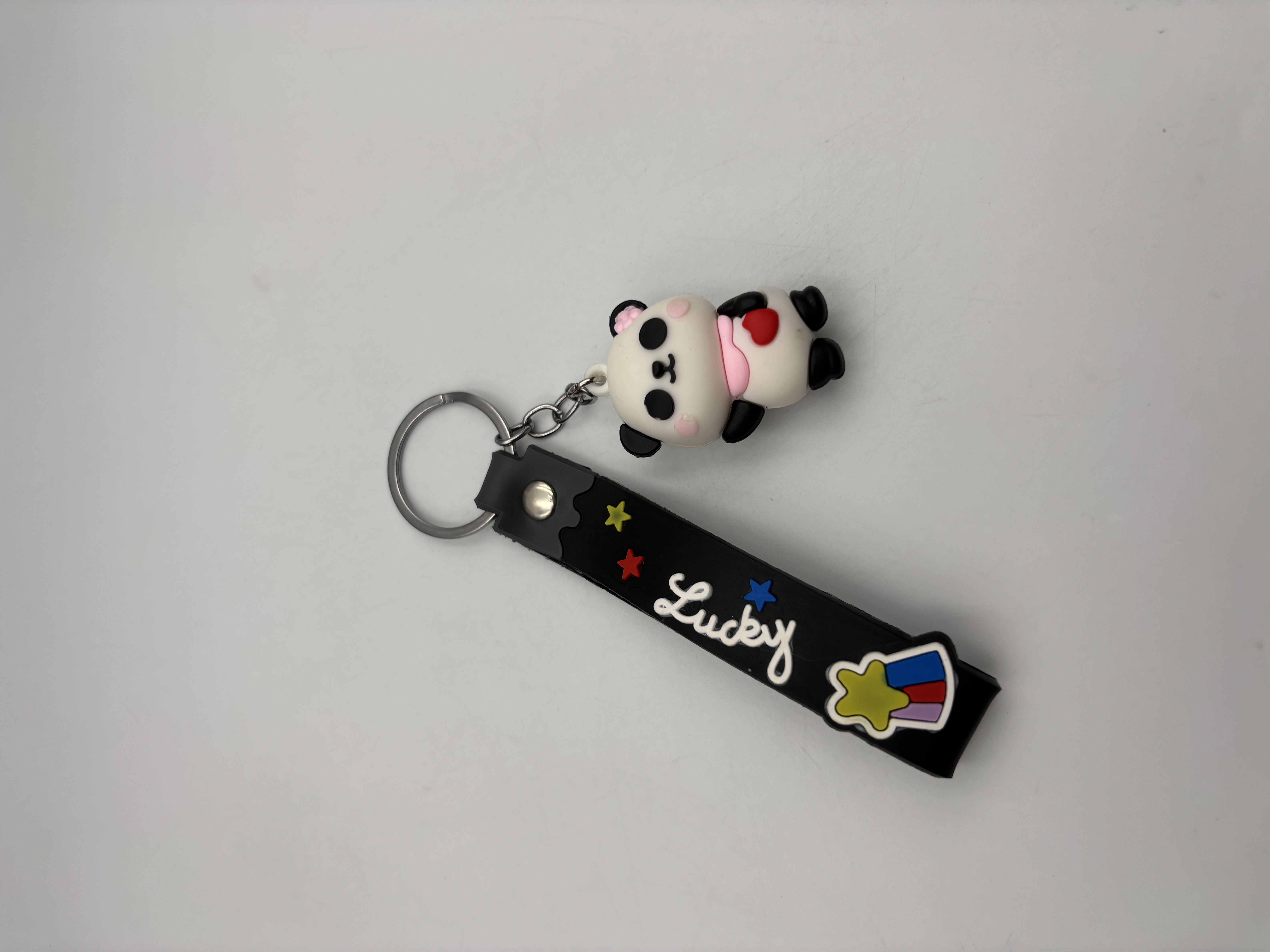 Cute Panda Keychain – Kawaii Bag Charm for Keys & Bags
