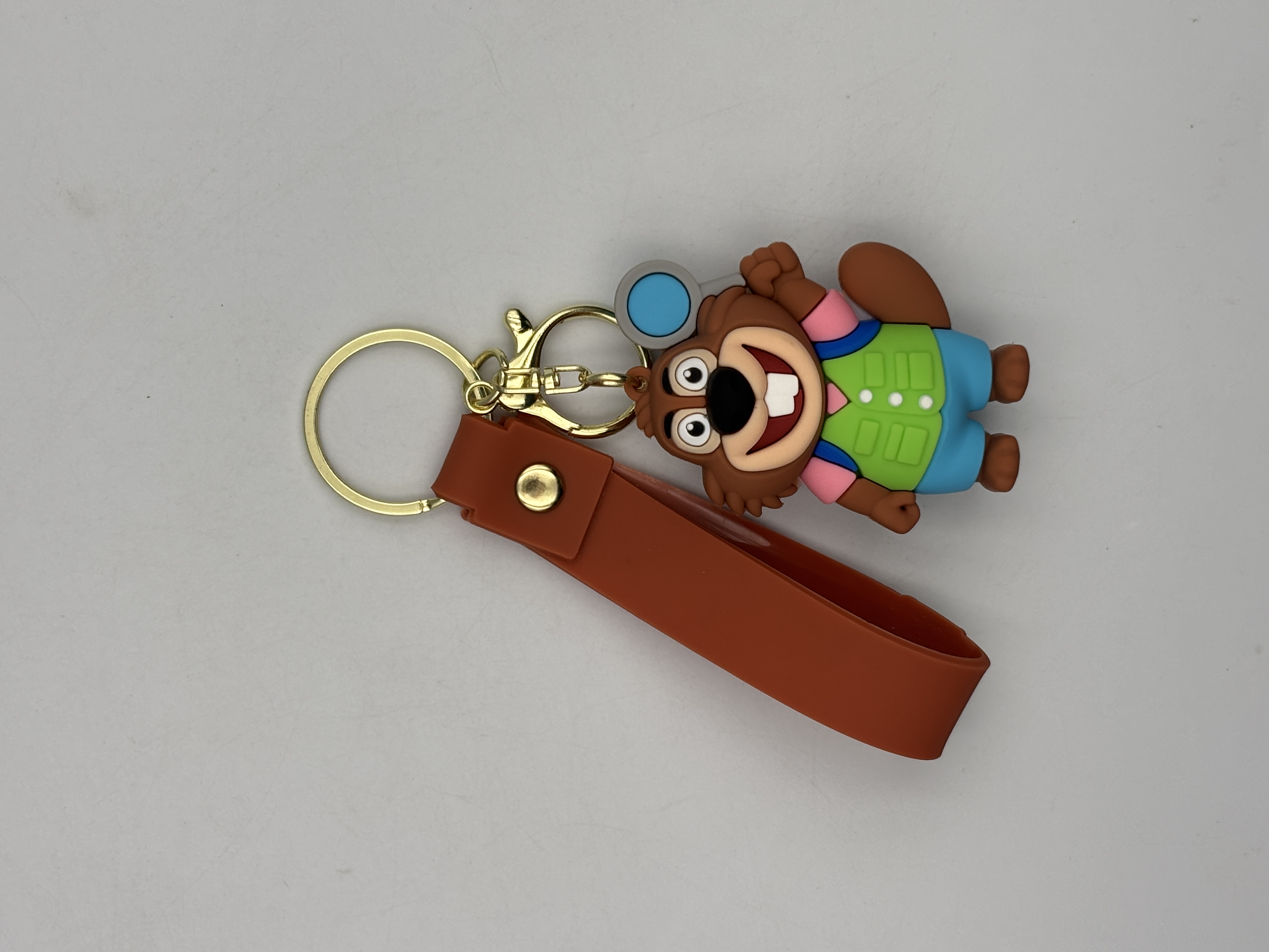 Cute Squirrel Cartoon Keychain – Kawaii Bag Charm