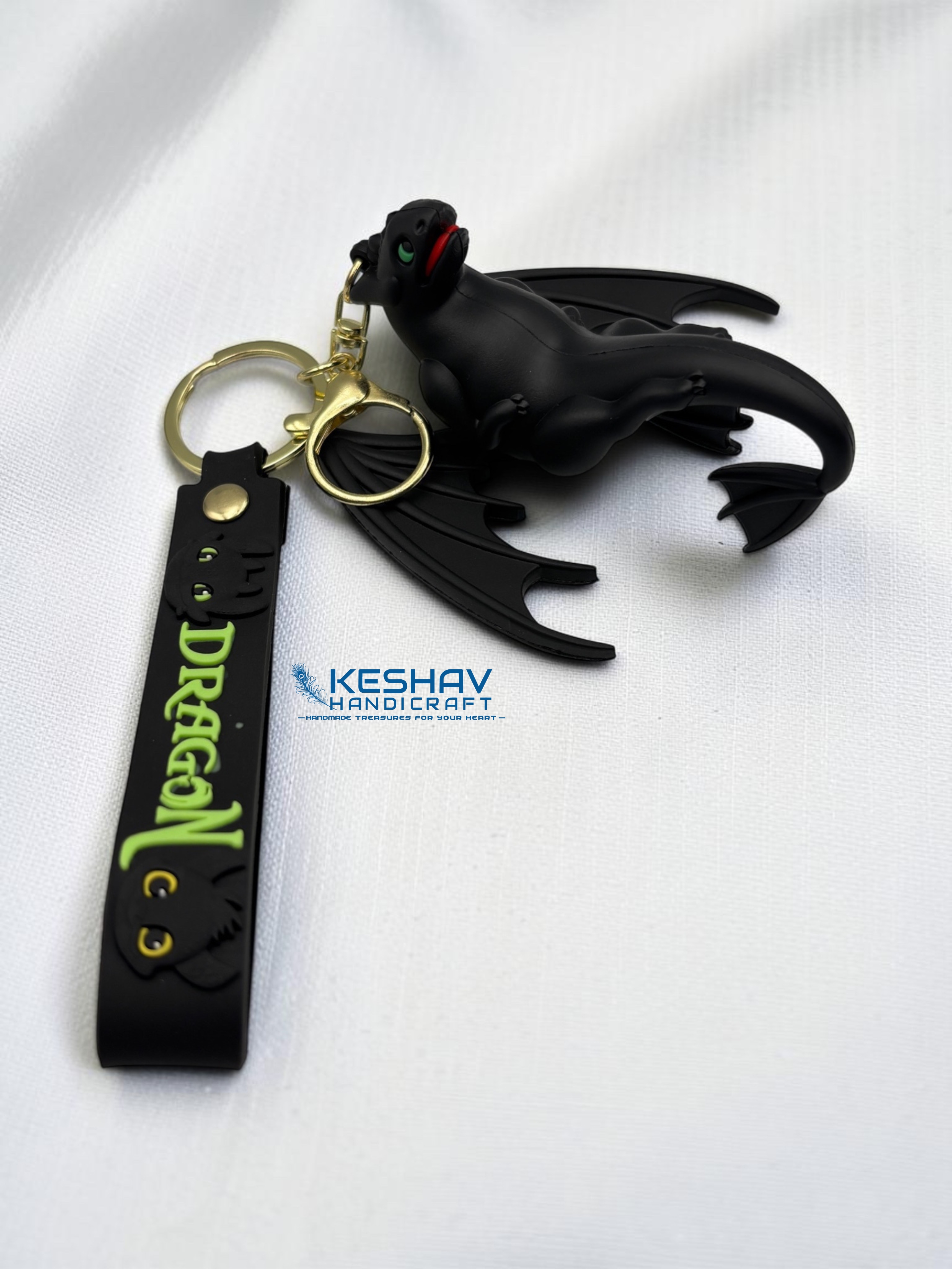 Dragon Design Keychain – Cool Anime Style Accessory