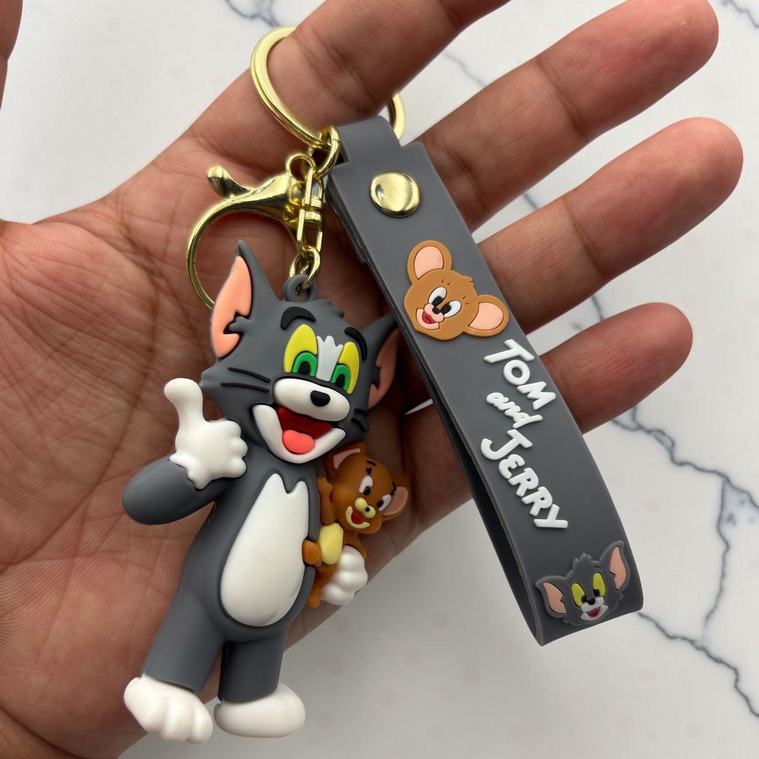 Premium Cartoon Keychain Tom & Jerry Cute Key Ring