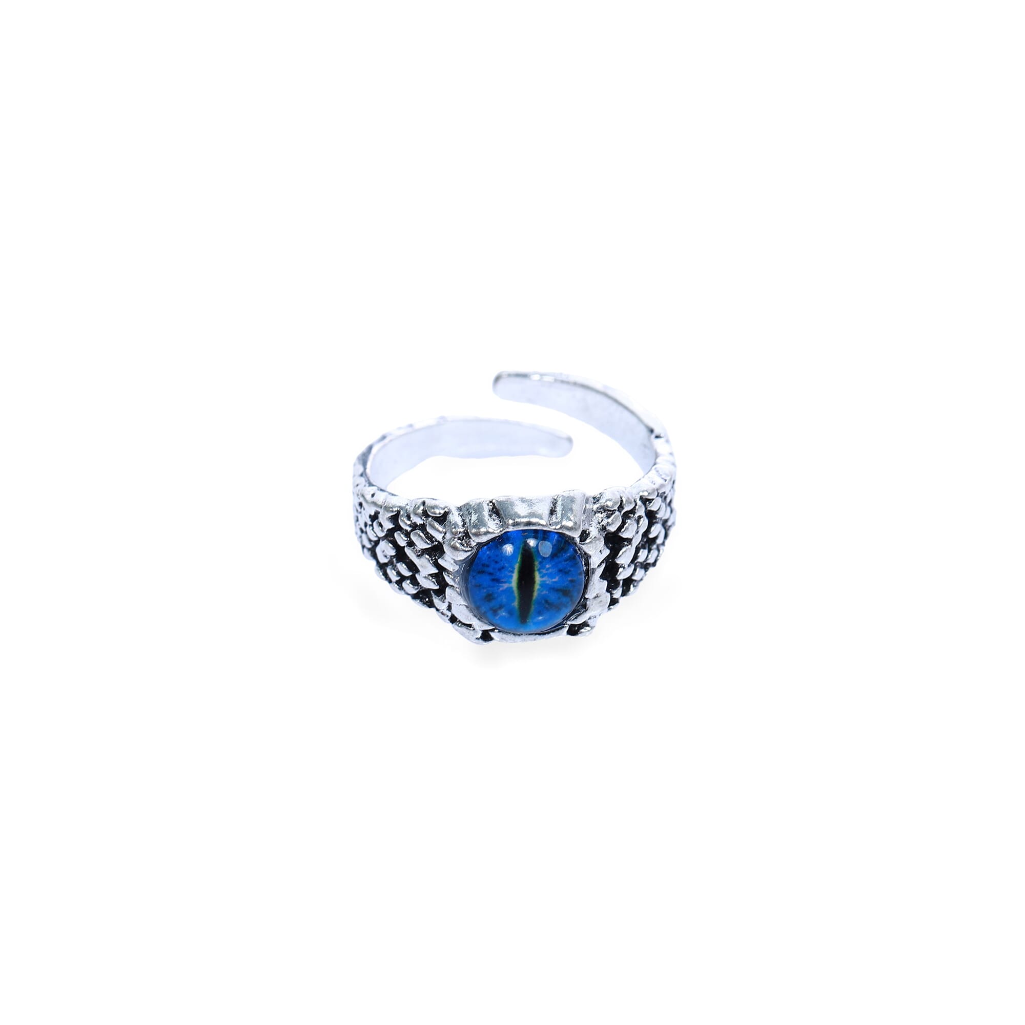 Silver Color Third Eye Adjustable Ring For Men