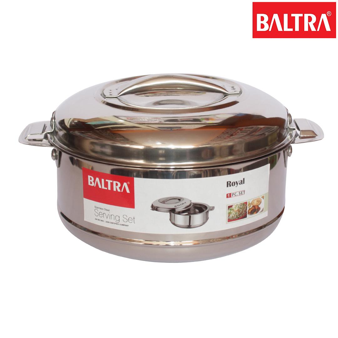 Baltra Stainless Steel Royal Hot Case Serving Set Casserole 1L BSC 201 - Silver