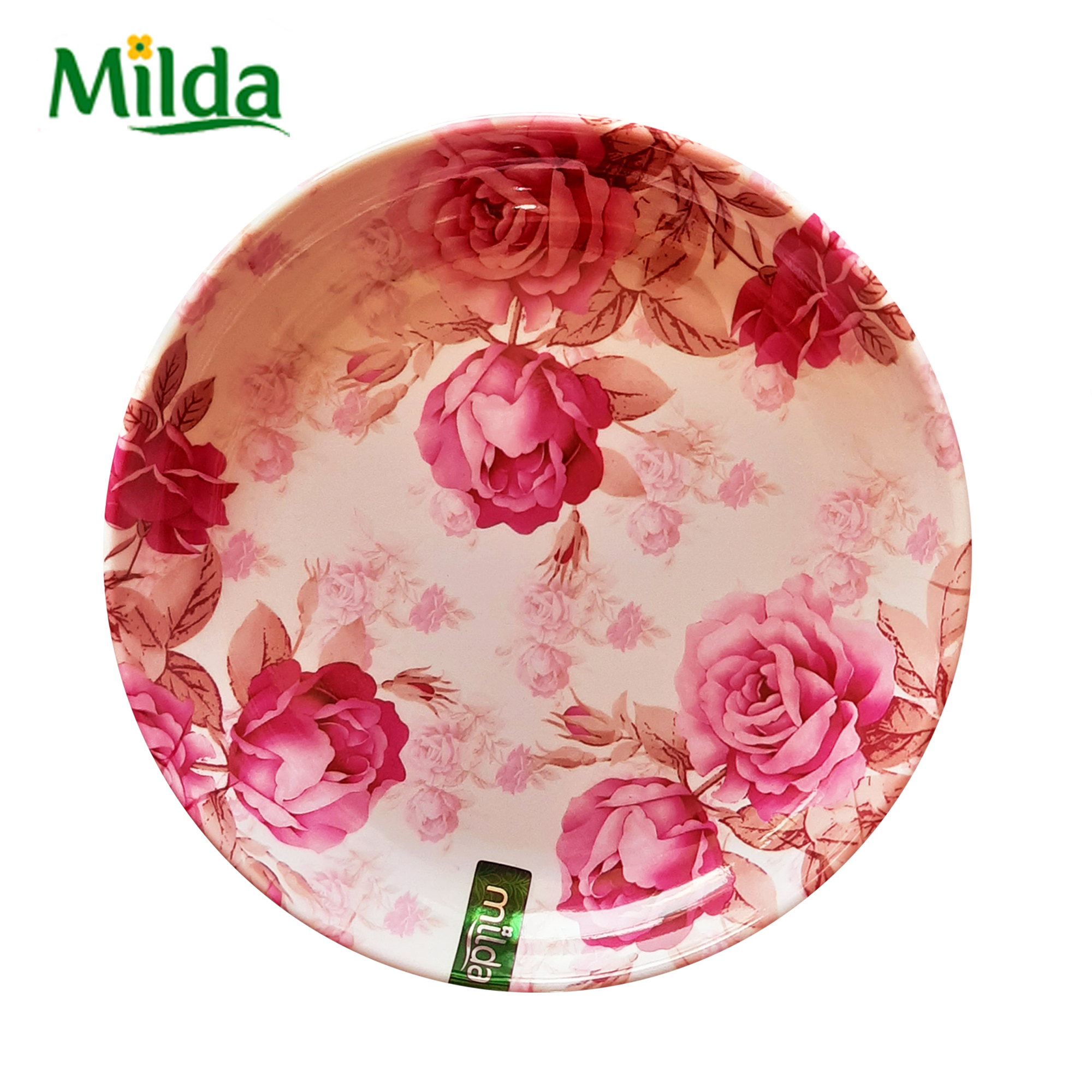 Milda Melamine Break Resistant Plate Family 7.5 inch 4 mm Thick 6 pcs Set