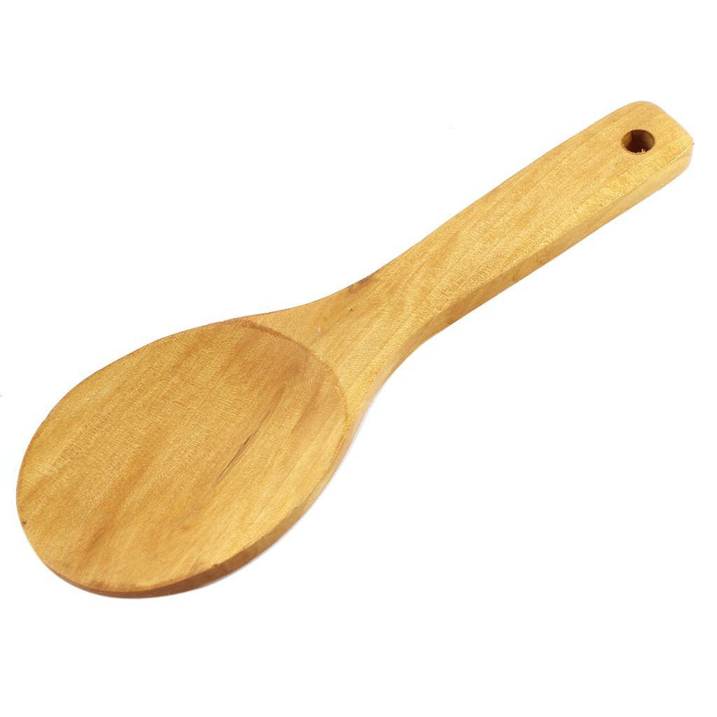 Wooden Spatula  Specially For Non Stick Fry Pan or Cookware - Brown