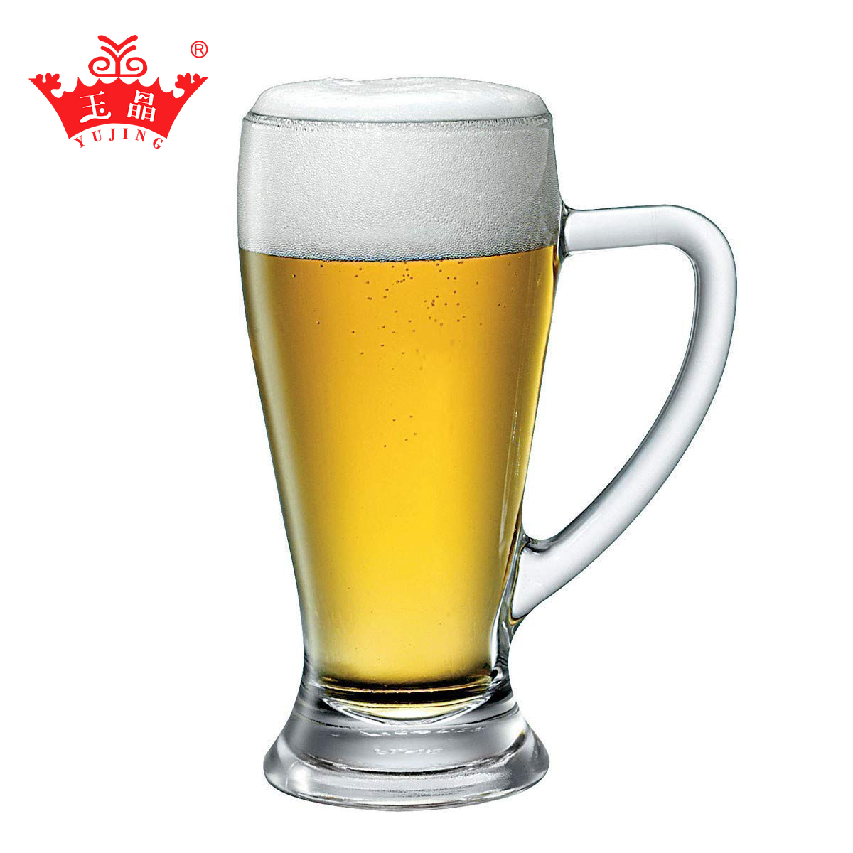 Yujing Beer Glass Mug YJZB 5819-1 Transparent 510 ml