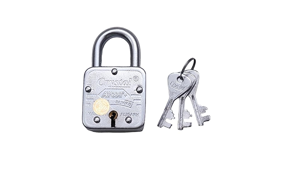 Double Locking Padlock 65mm Crystal