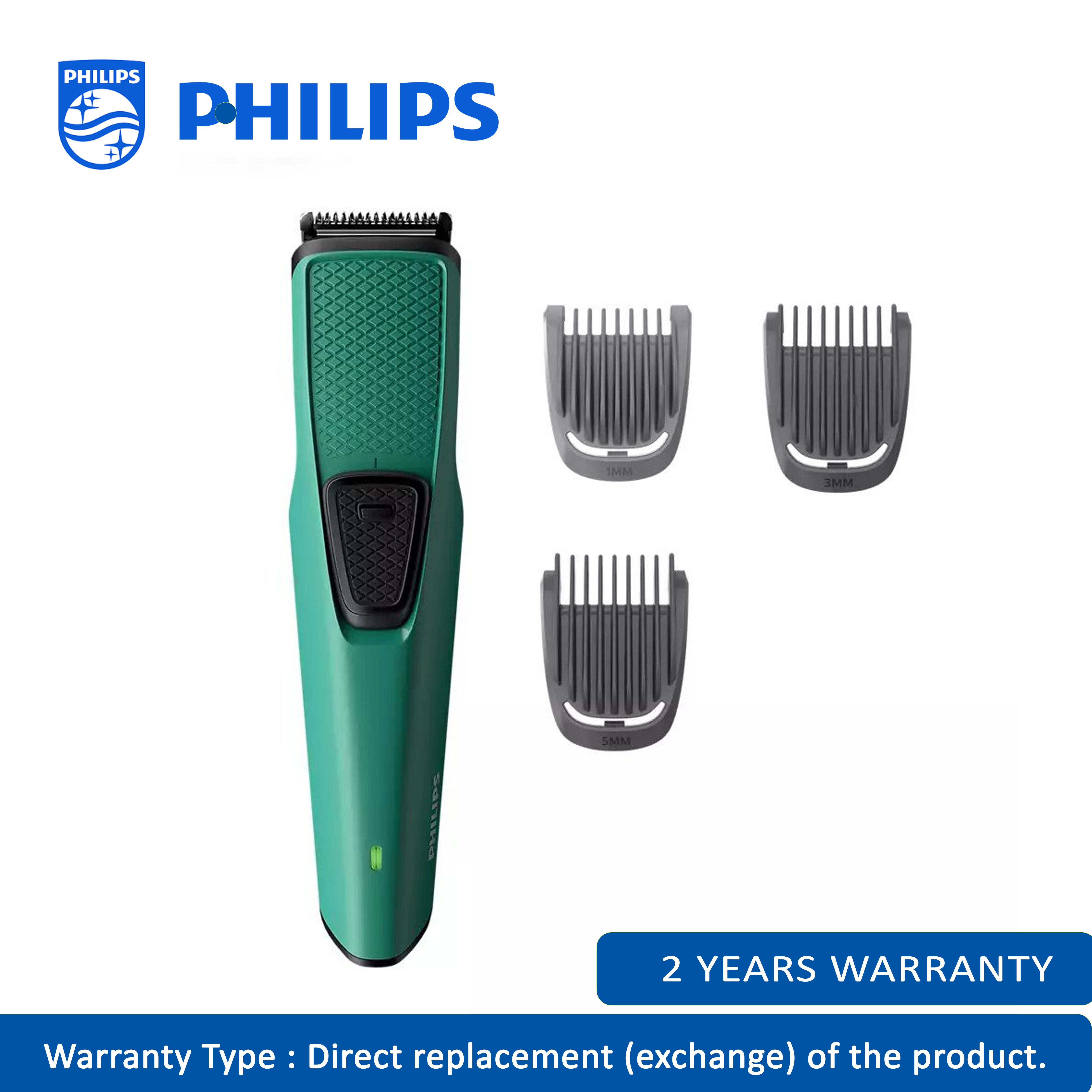 Philips Hair Trimmer BT 1234/16 - Green 