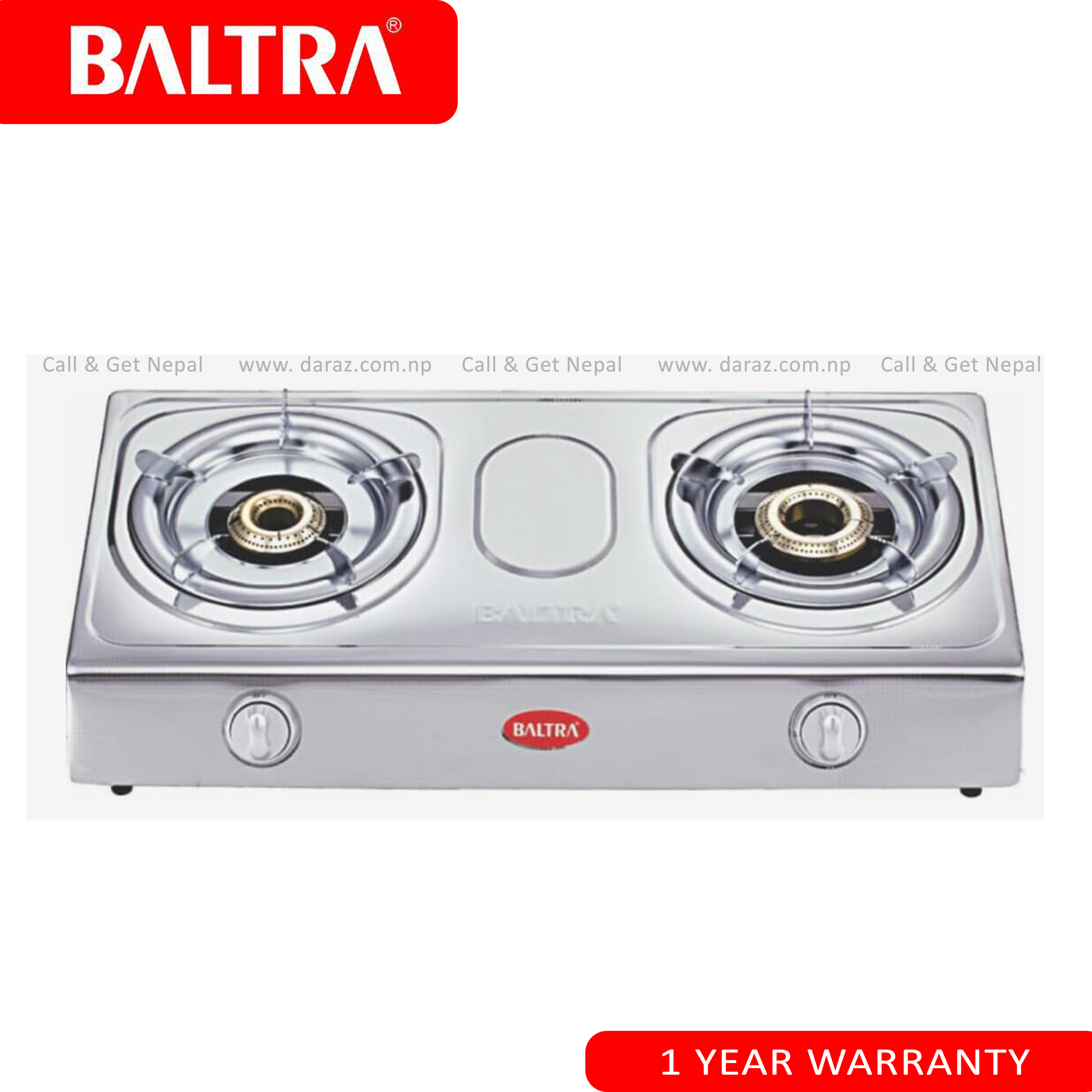 Baltra Automatic Gas Stove Silver BGS 128