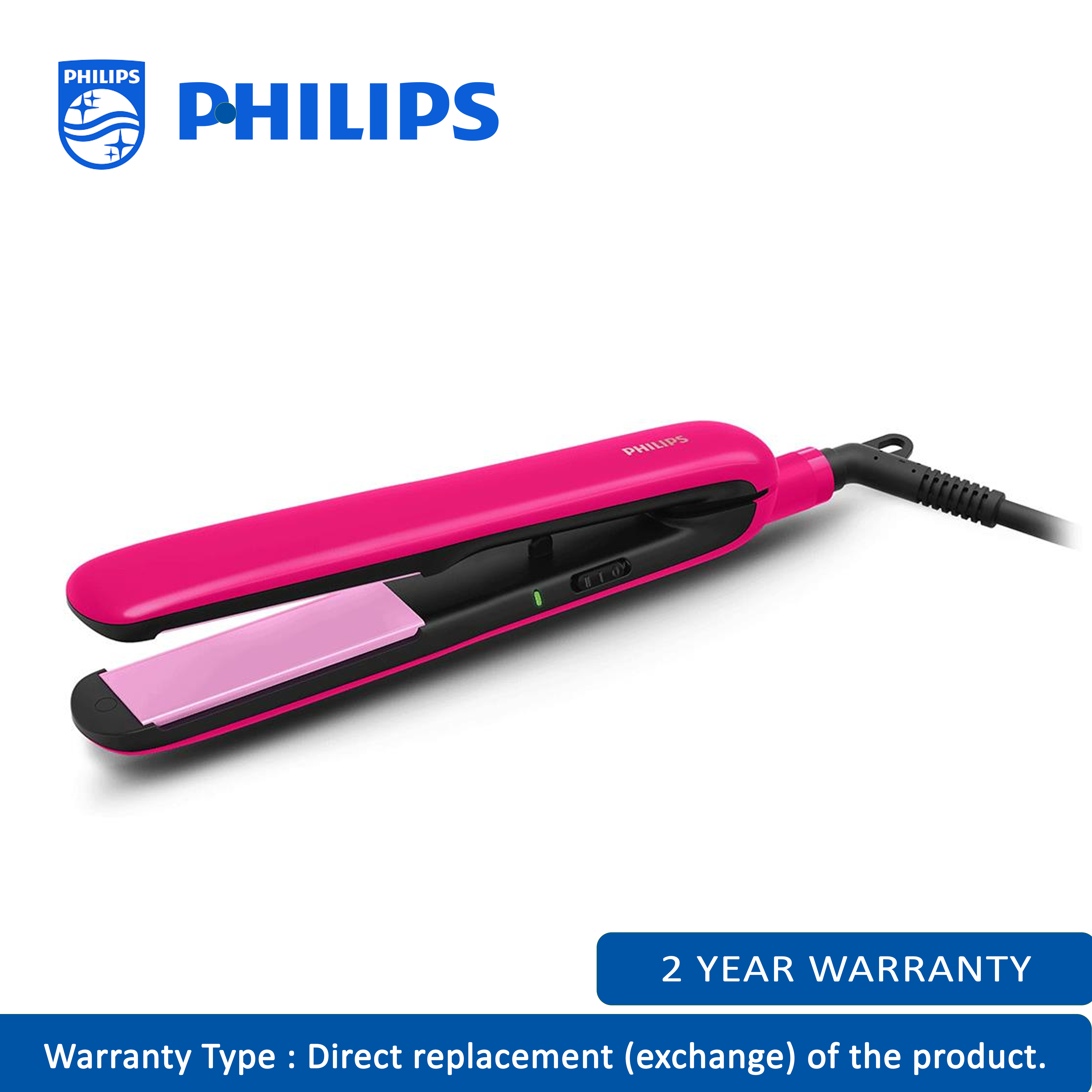 Philips Hair Straightener Iron BHS393/00 40-45 Watts (Pink)