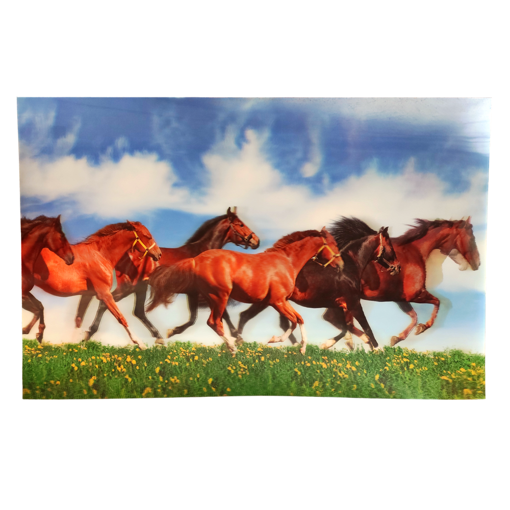 Running Horse Room Decor 3D Poster