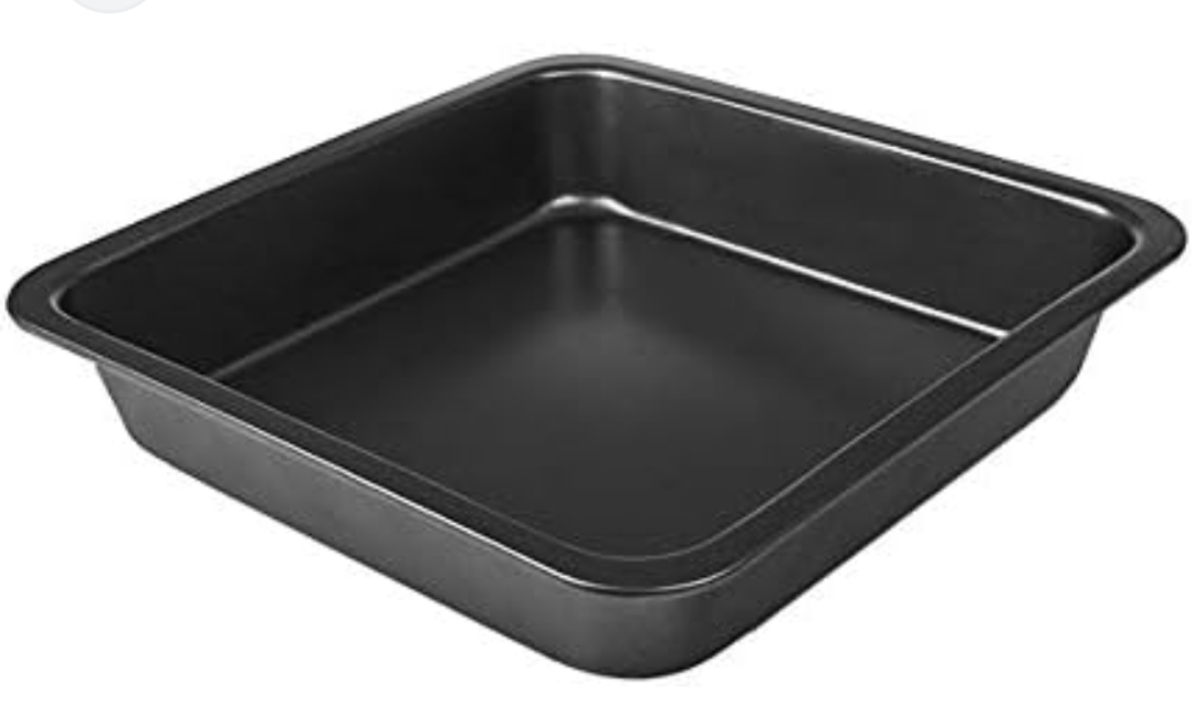 Non-Stick Square Cake Baking Tray - Black