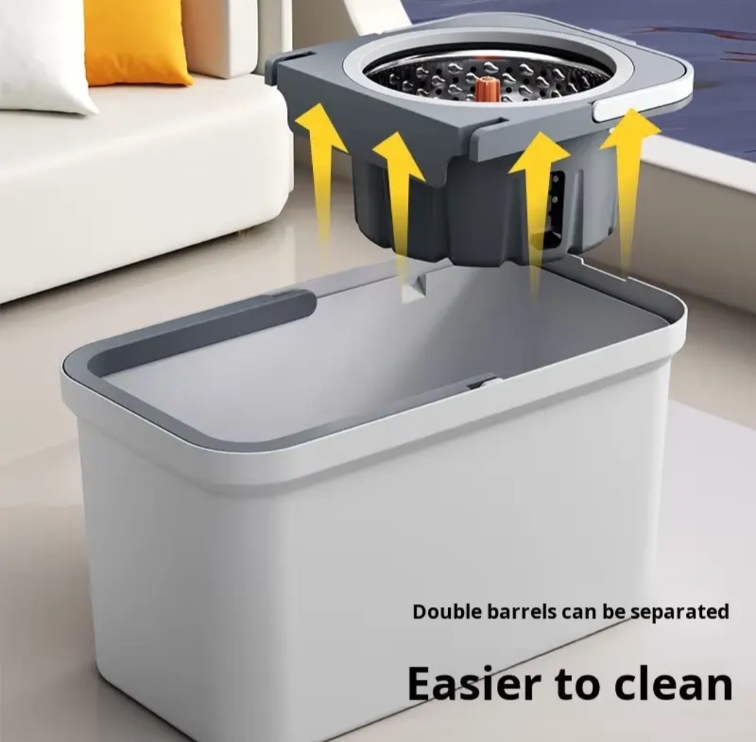 Premium Bucket Mop With Steel Spinner (New model)