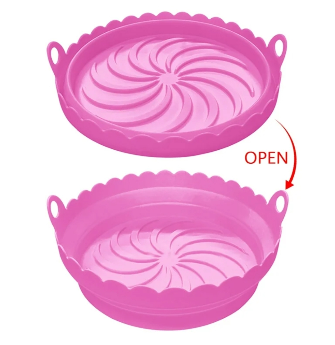 Foldable Silicone Air Fryer Liner - Multicolor