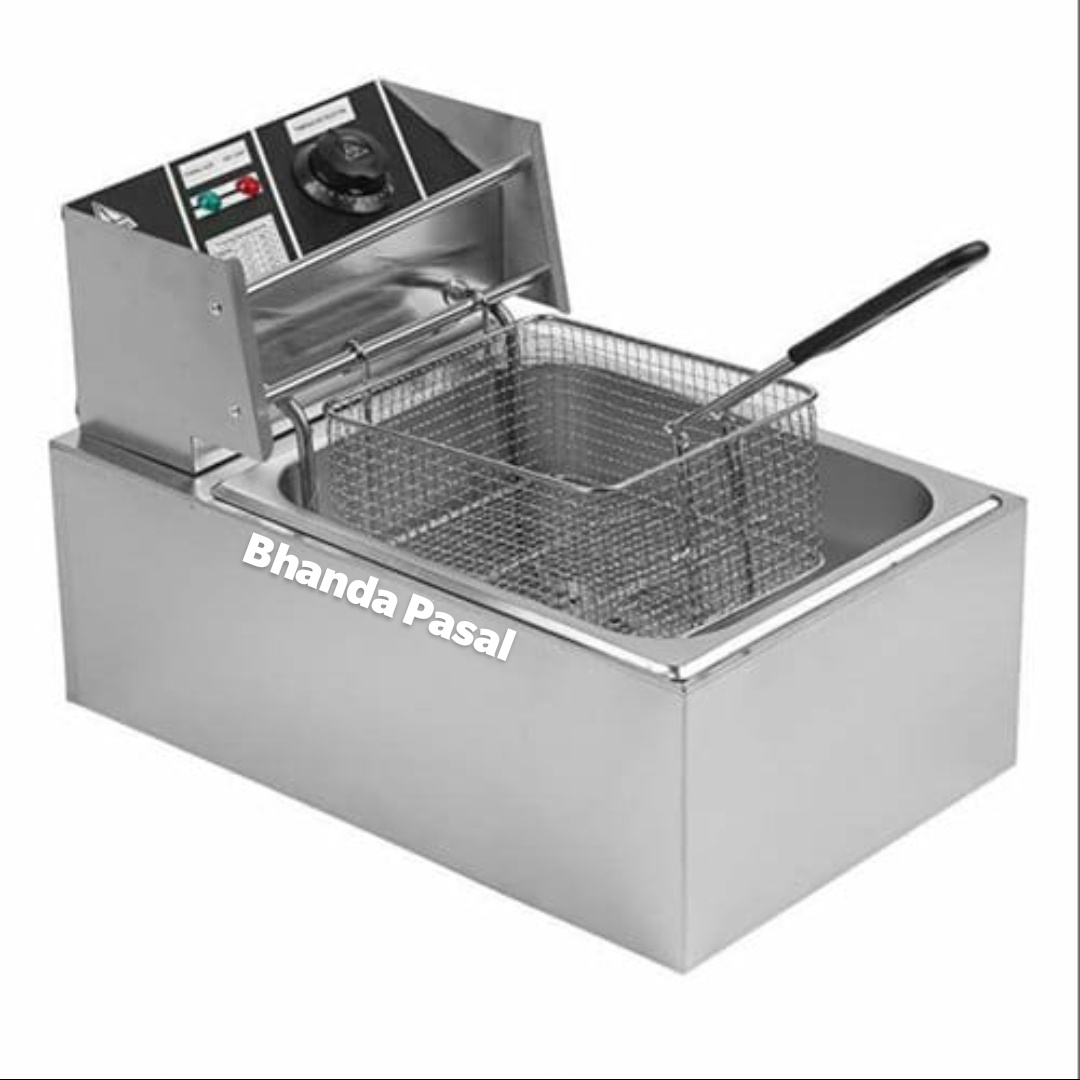 Commercial Electric Deep Fryer 6L Large Size - Silver
