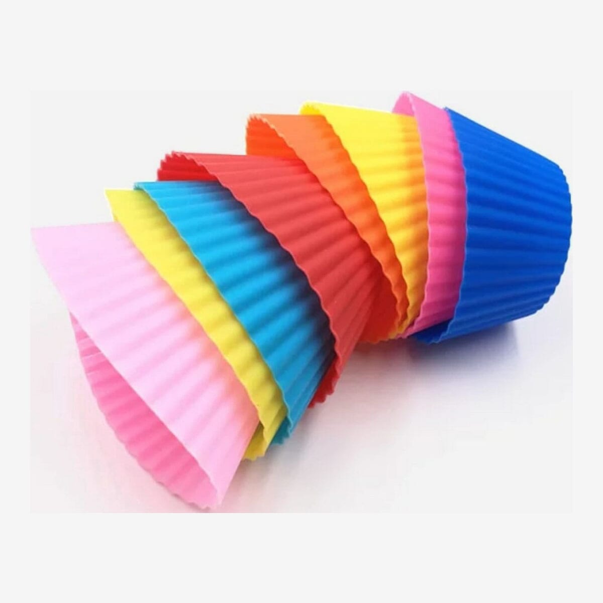 Silicone Cupcake Muffin Mould Set of 6 - Multicolor