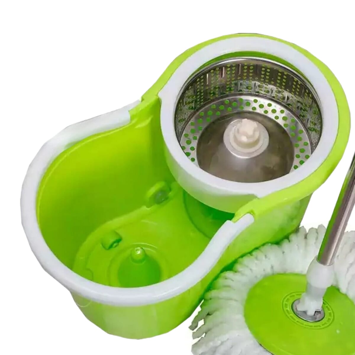 Easy Magic 360° Steel Spinner Bucket Mop - Multicolor