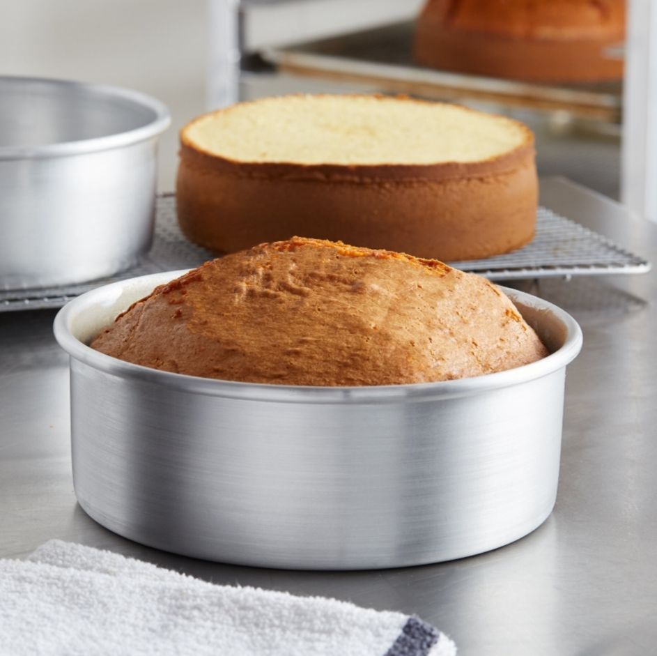  Cake Baking Tray Mould 8 Inches - Silver