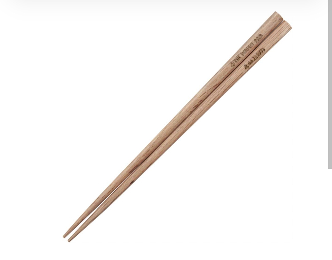 Japanese Style Natural Chopsticks with Grooves - Multicolor