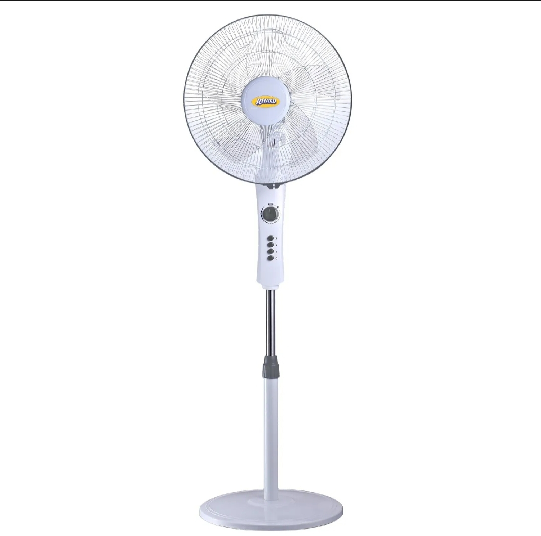 Relaxo Heavy Stand Fan with Timer 2 Years Warranty - Black