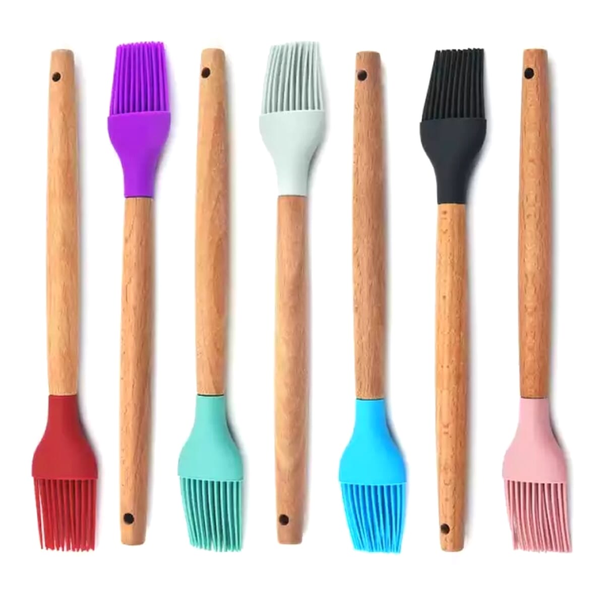 Silicone Heat Resistant Oil Brush - Light Ash