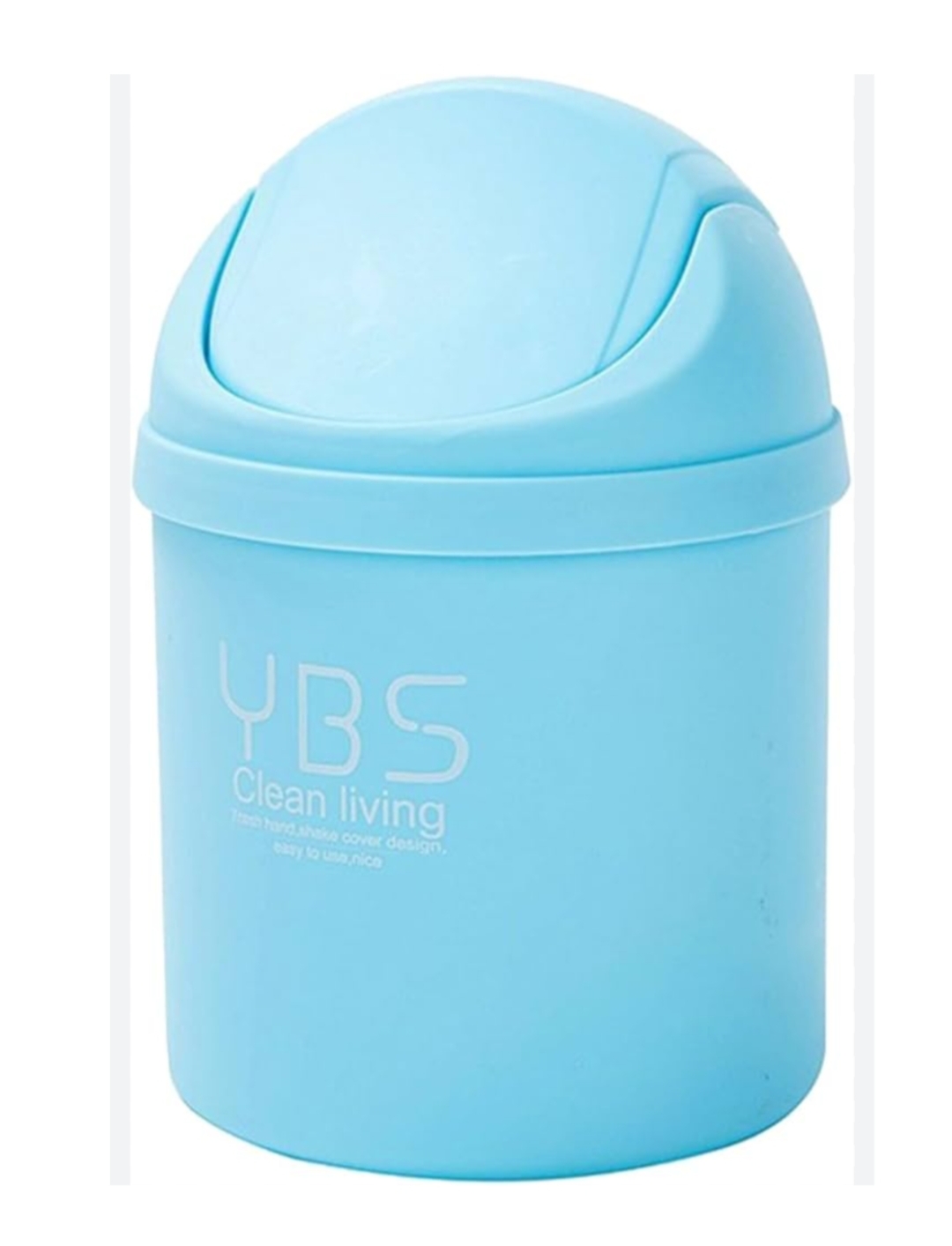 Cute Mini Table Top Swing Dust Bin Waste Paper Bin - Multicolor