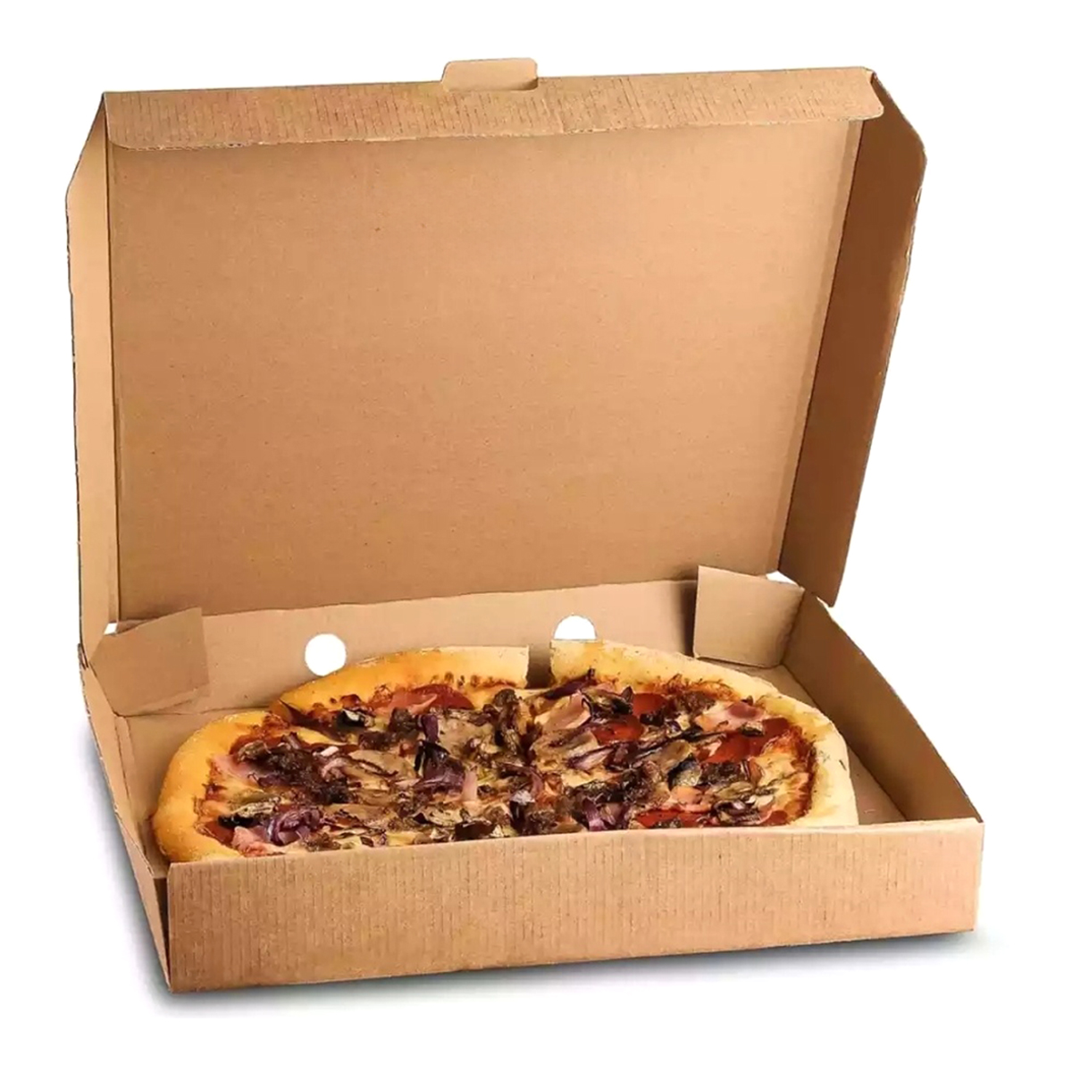 Pizza Box Set of 50 Pcs 12 Inches  - Brown
