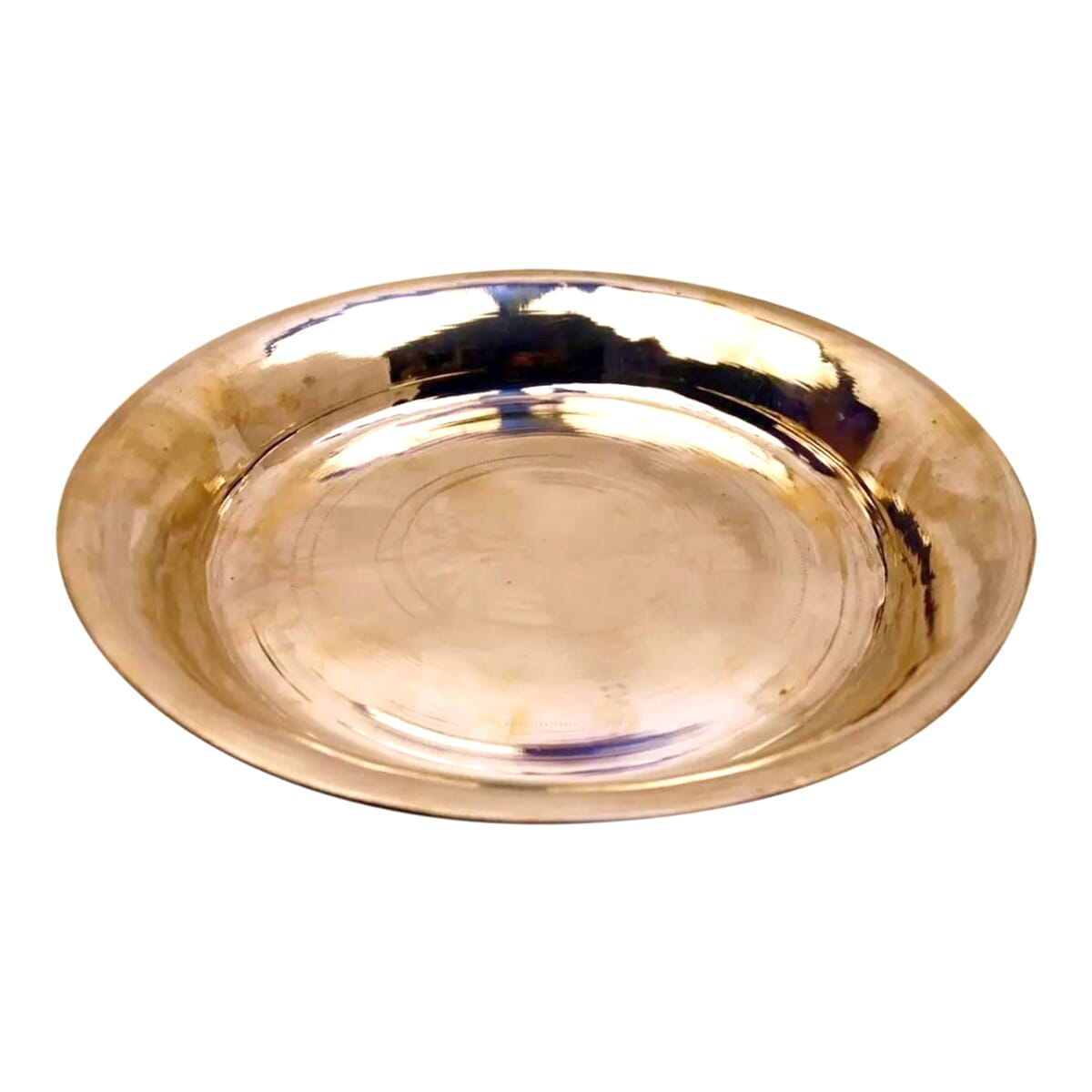 Chares / Bronze / Jharka Thal Plate 26 Cm 10 Inch - Gold