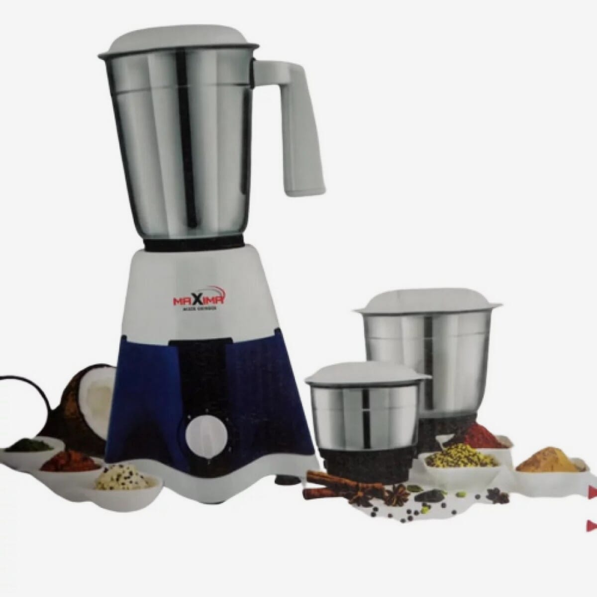 Maxima Mixer Grinder 3 Jar - Blue