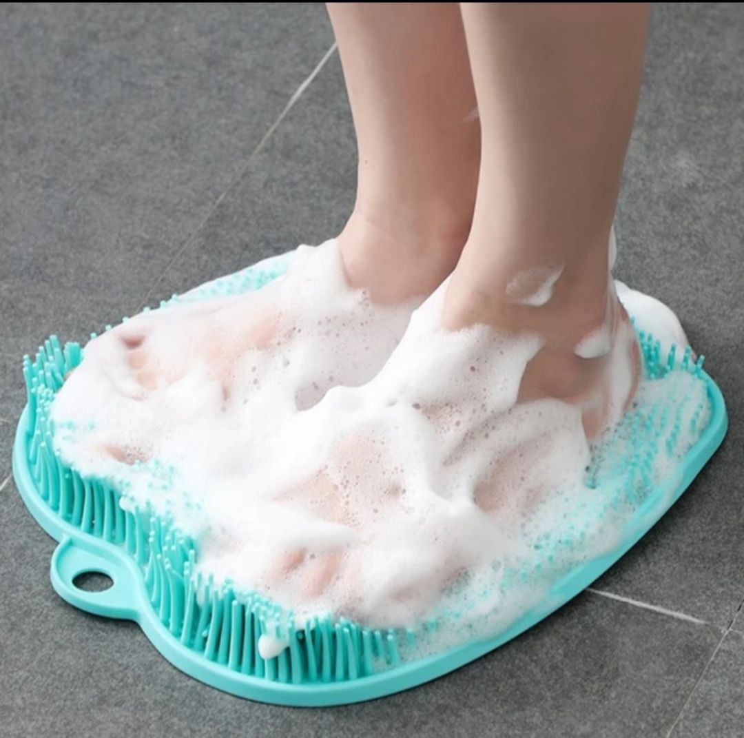 Bathroom Feet And Back Scrubber Pad - Green